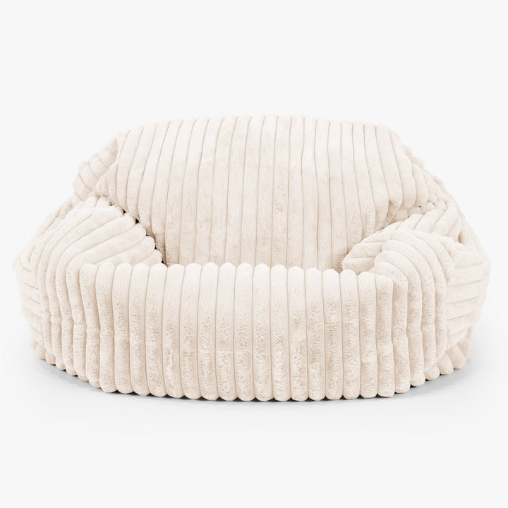 Sabine Bean Bag Sofa - Ultra Plush Cord Cream 01