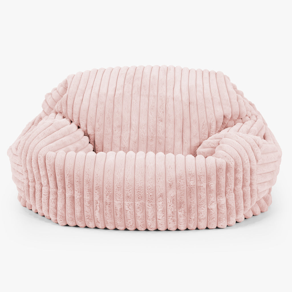 Sabine Bean Bag Sofa - Ultra Plush Cord Dusty Pink 01