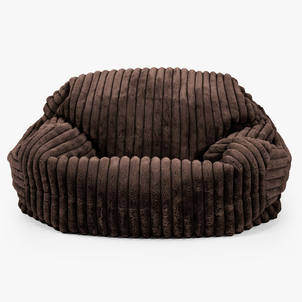 Sabine Bean Bag Sofa - Ultra Plush Cord Sable 01