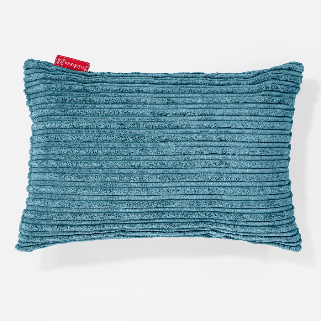Rectangular Scatter Cushion 35 x 50cm - Cord Aegean Blue 01