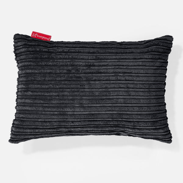Rectangular Scatter Cushion 35 x 50cm - Cord Black 01