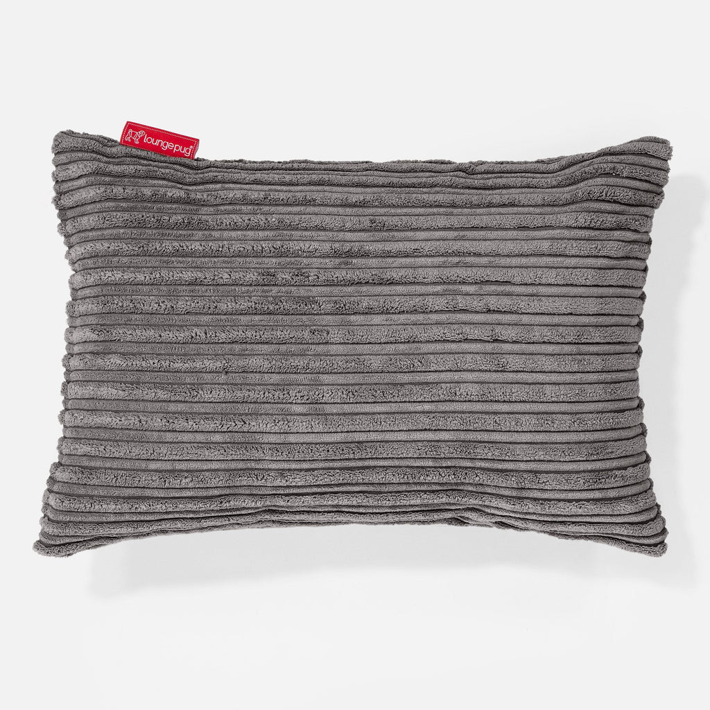 Rectangular Scatter Cushion 35 x 50cm - Cord Graphite Grey 01