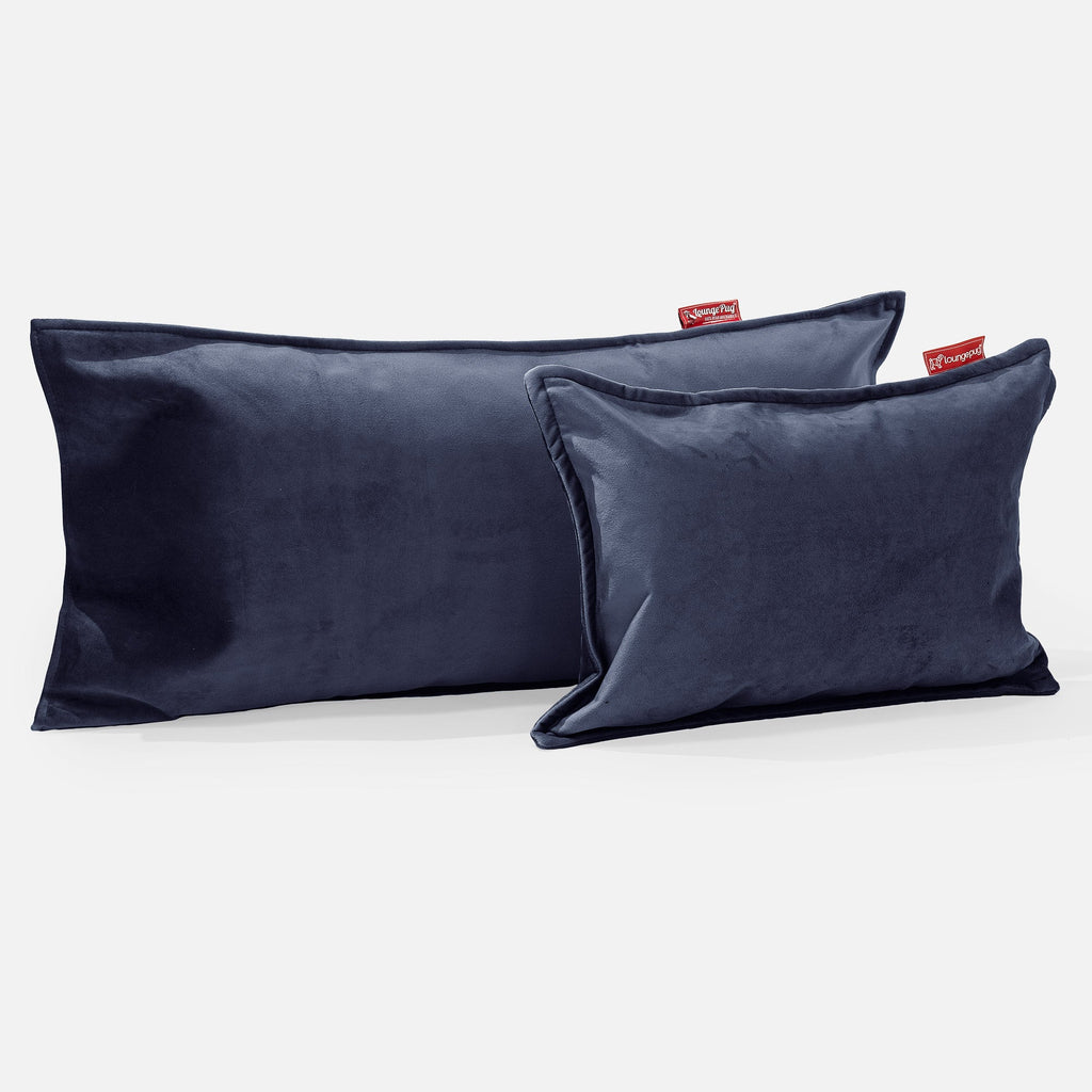 Rectangular Scatter Cushion 35 x 50cm - Velvet Midnight Blue 03