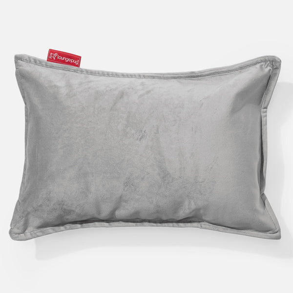 Rectangular Scatter Cushion 35 x 50cm - Velvet Silver 01