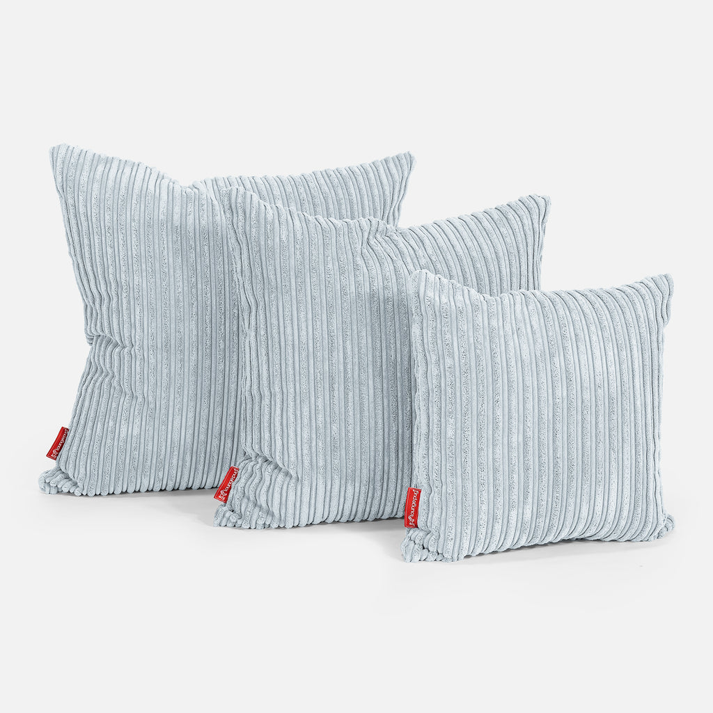 Scatter Cushion 47 x 47cm - Cord Baby Blue 02