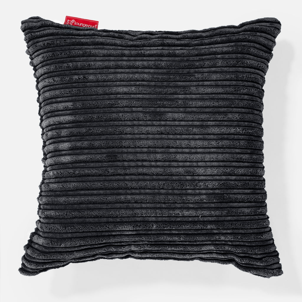 Scatter Cushion 47 x 47cm - Cord Black 01