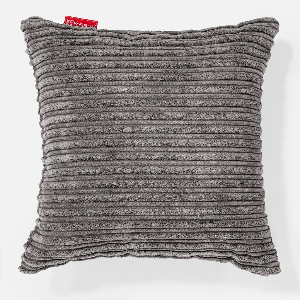 Scatter Cushion 47 x 47cm - Cord Graphite Grey 01