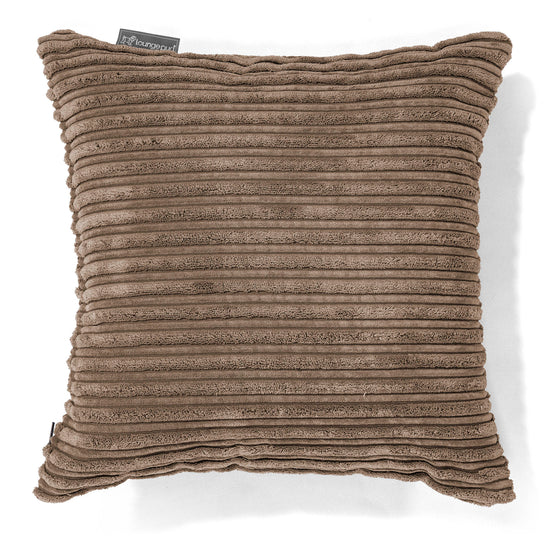 Scatter Cushion 47 x 47cm - Cord Mocha Brown 01