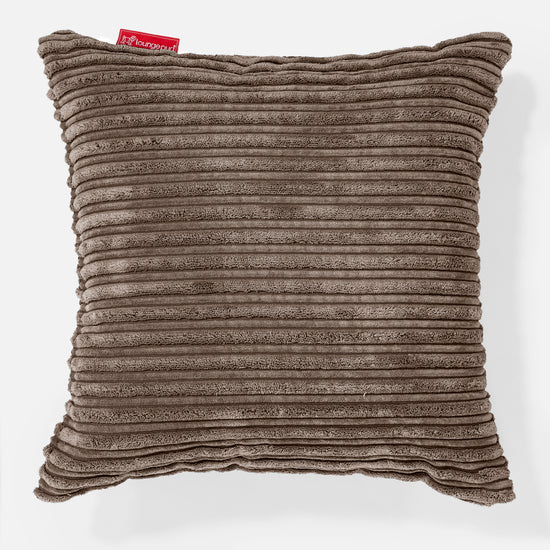 Scatter Cushion 47 x 47cm - Cord Mocha Brown 01
