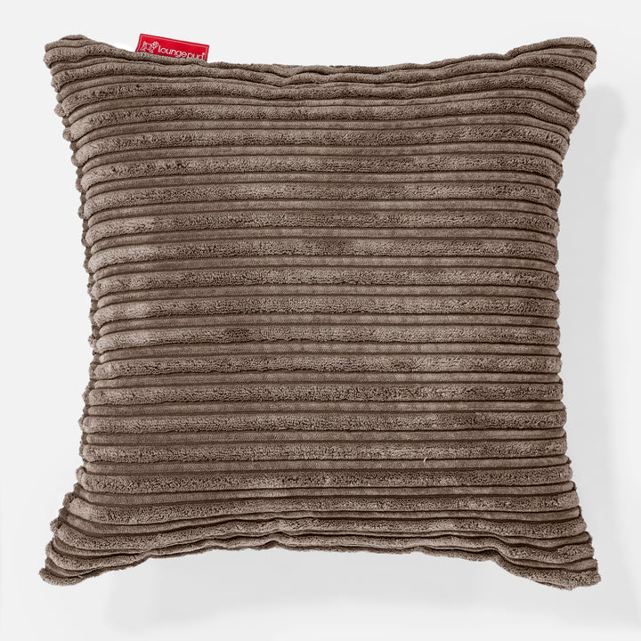 Scatter Cushion 47 x 47cm - Cord Mocha Brown 01