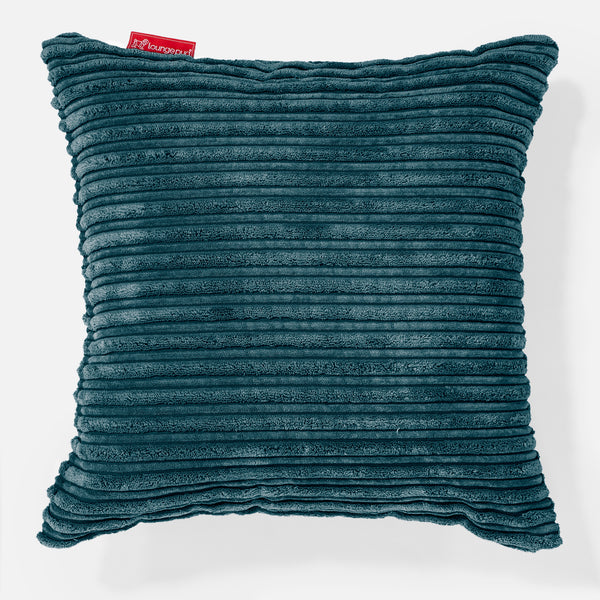 Scatter Cushion 47 x 47cm - Cord Teal Blue 01