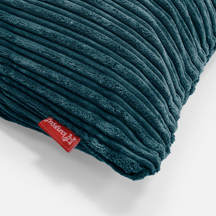 Scatter Cushion 47 x 47cm - Cord Teal Blue 03
