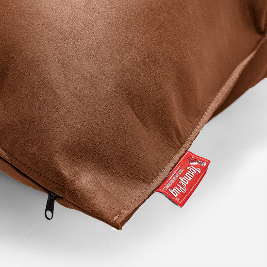 Scatter Cushion 47 x 47cm - Distressed Leather British Tan 02