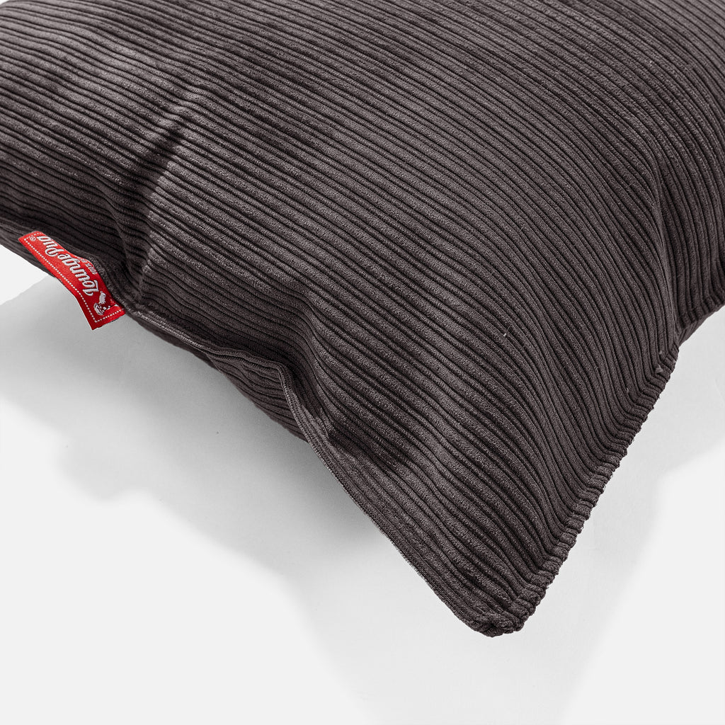 Scatter Cushion 47 x 47cm - Pinstripe Graphite Grey 02