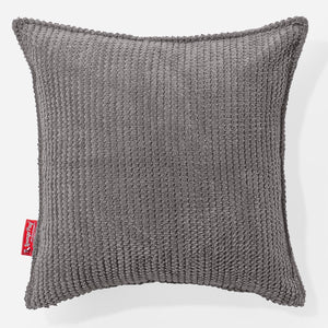 Scatter Cushion Cover 47 x 47cm - Pom Pom Charcoal Grey