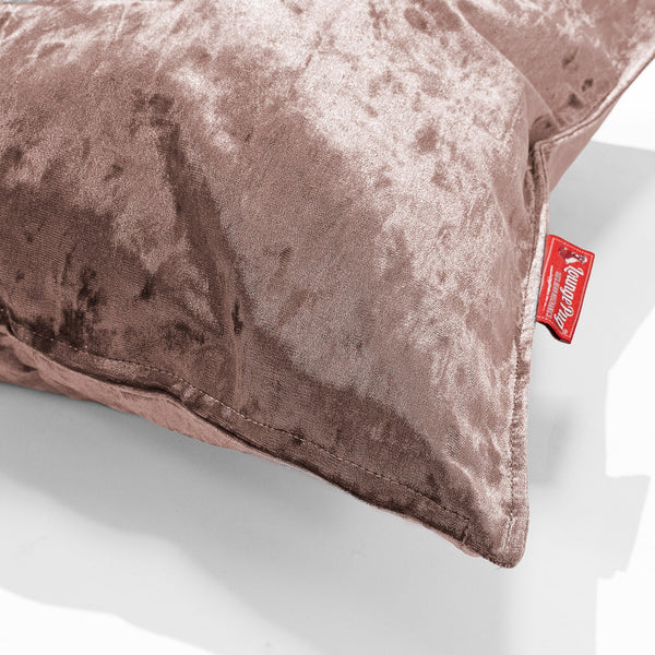 Extra Large Scatter Cushion Cover 70 x 70cm - Vintage Velvet Truffle Fabric Close-up Image