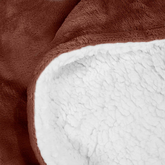 Sherpa Throw / Blanket - Fleece Brown 04