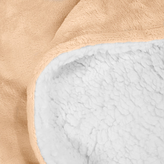 Sherpa Throw / Blanket - Fleece Light Mink 04