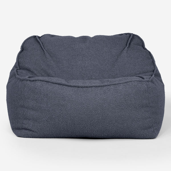 Sloucher Bean Bag Chair - Boucle Grey 01