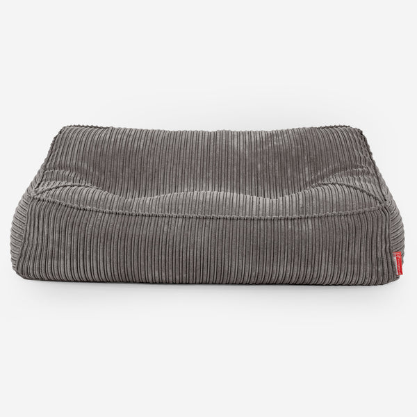 Sloucher Bean Bag Sofa - Cord Graphite Grey 01