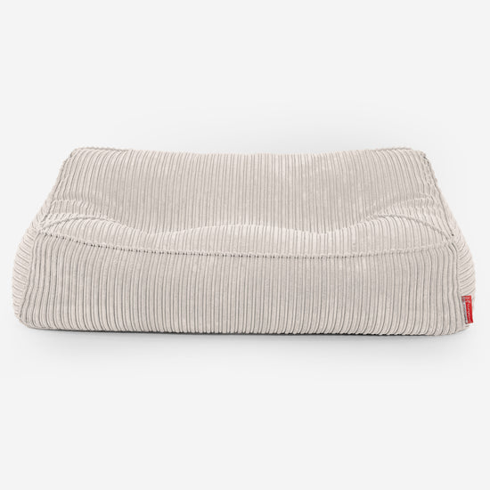 Sloucher Bean Bag Sofa - Cord Ivory 01