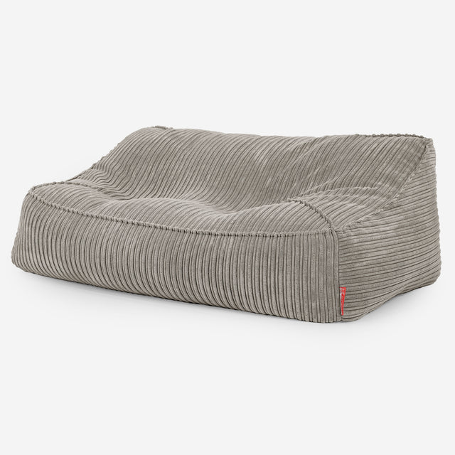 Sloucher Bean Bag Sofa - Cord Mink 03