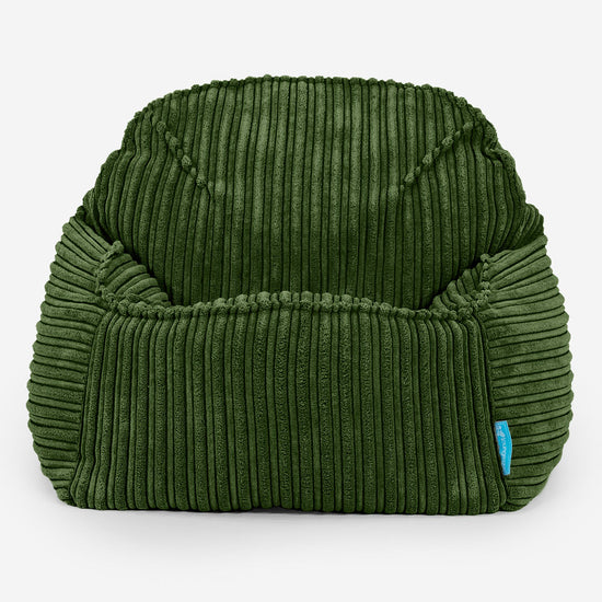 Sloucher Child's Bean Bag 2-6 yr - Cord Forest Green 02