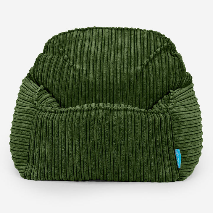 Sloucher Child's Bean Bag 2-6 yr - Cord Forest Green 02