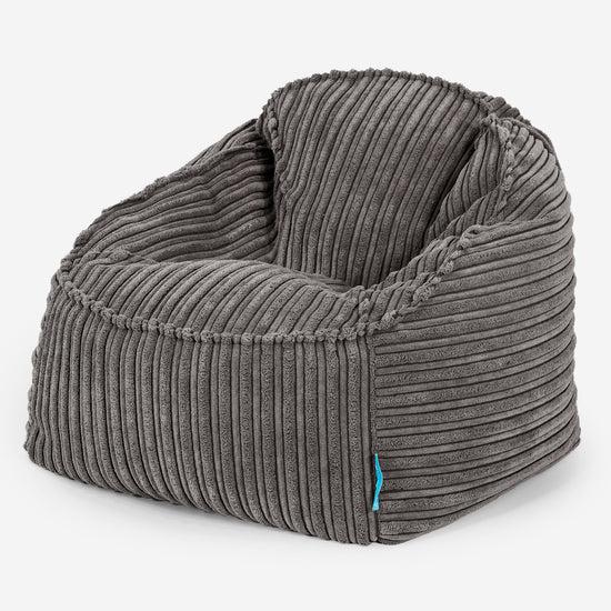 Sloucher Child's Bean Bag 2-6 yr - Cord Graphite Grey 01