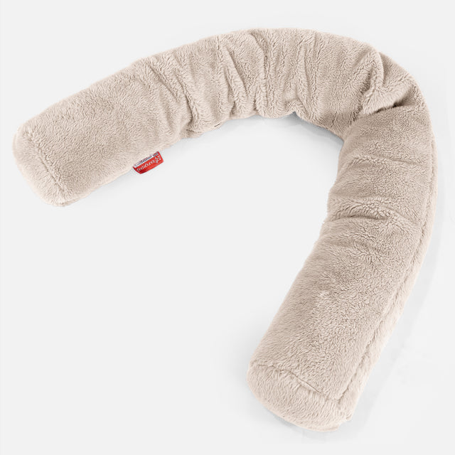 XXL Cuddle Cushion - Teddy Faux Fur Mink 01