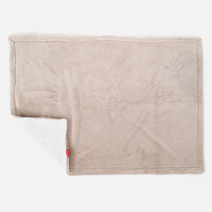 Sherpa Throw / Blanket - Teddy Faux Fur Mink 02