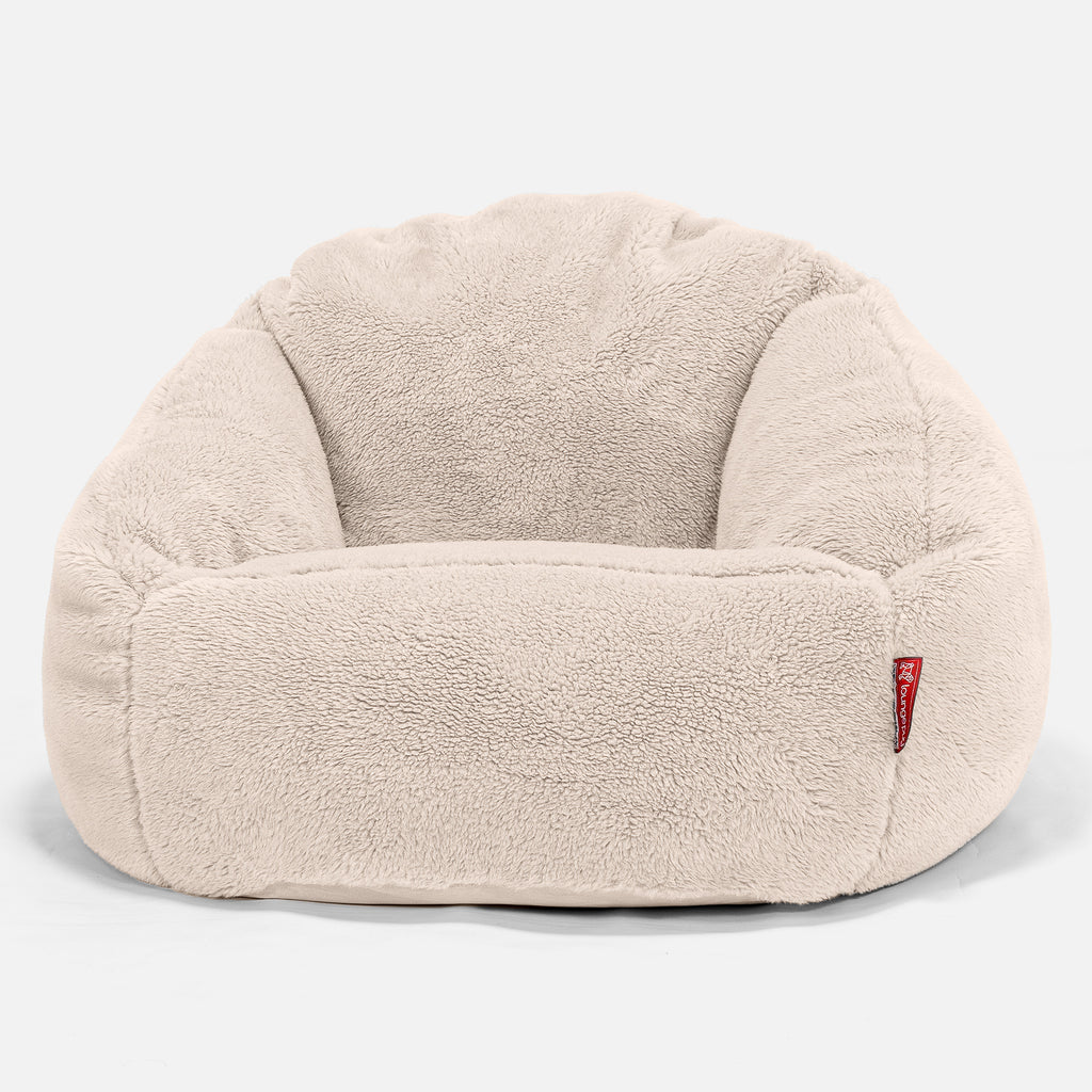 Bubble Bean Bag Chair - Teddy Fur Cream 01