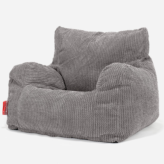 Teens Bean Bag Armchair 6-14 yr - Pom Pom Charcoal 02