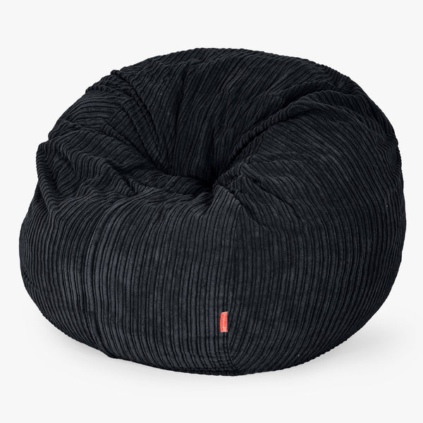 The Bean Bag Bed - Cord Black 01