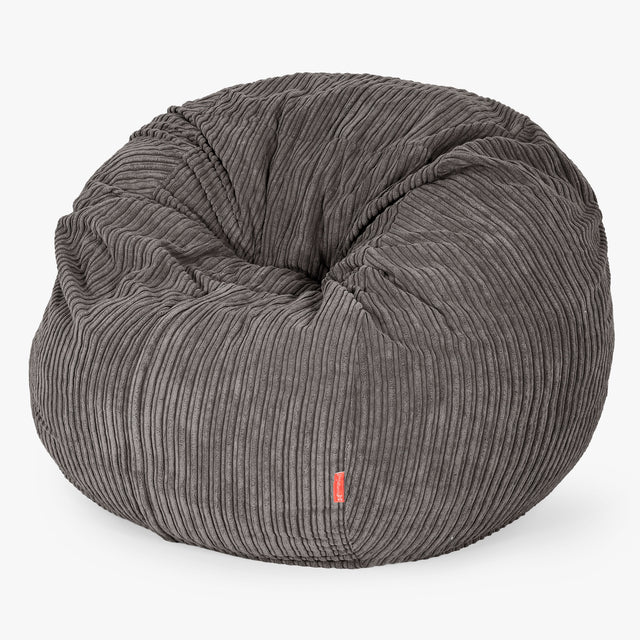 The Bean Bag Bed - Cord Graphite Grey 01