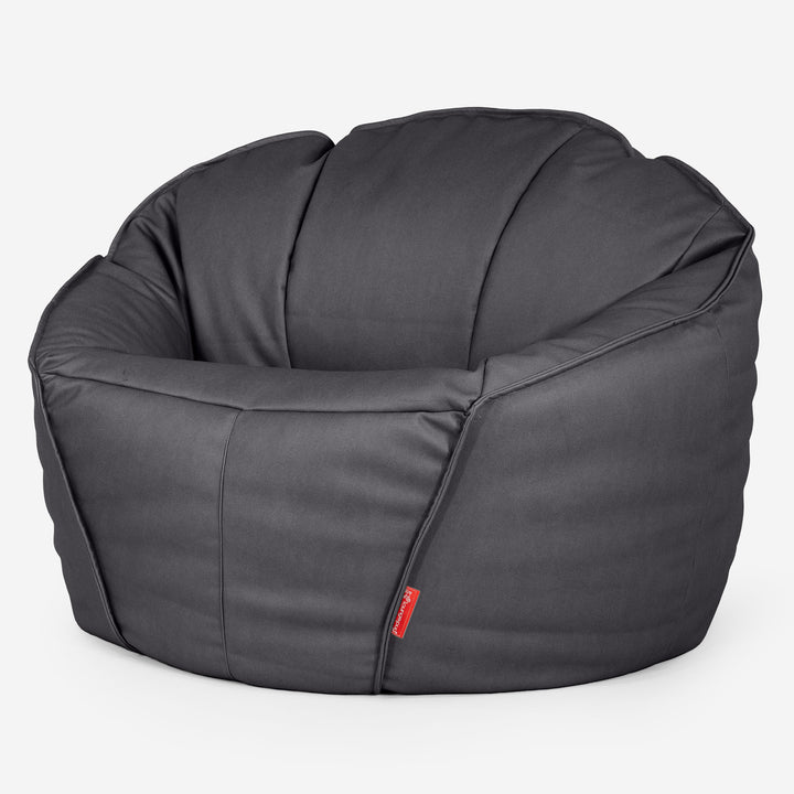 Ultimate Classic Gaming Bean Bag Chair - Vegan Leather Black 01