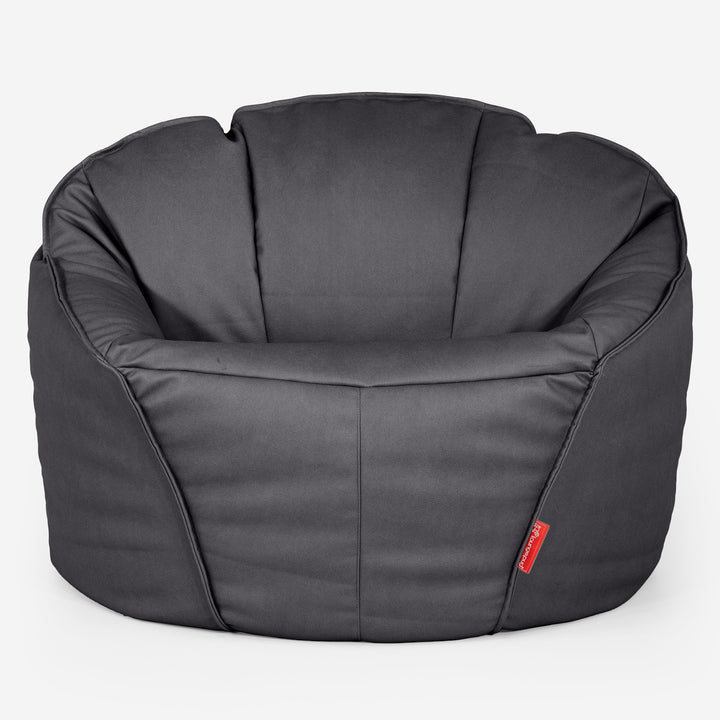 Ultimate Classic Gaming Bean Bag Chair - Vegan Leather Black 02