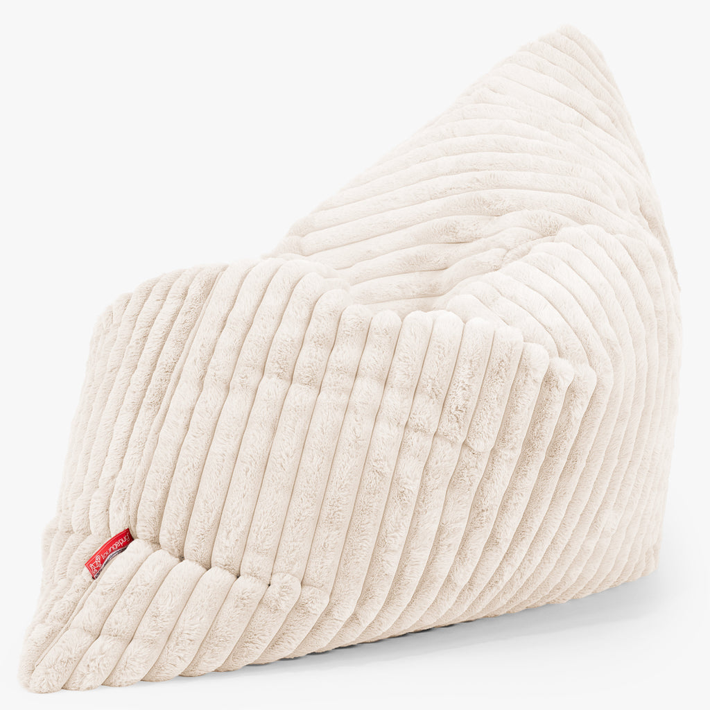 XL Pillow Beanbag - Ultra Plush Cord Cream 02
