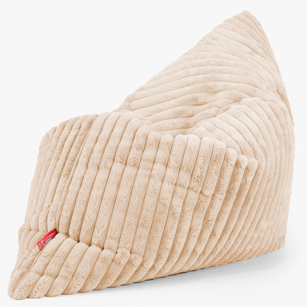 XL Pillow Beanbag - Ultra Plush Cord Peach 02
