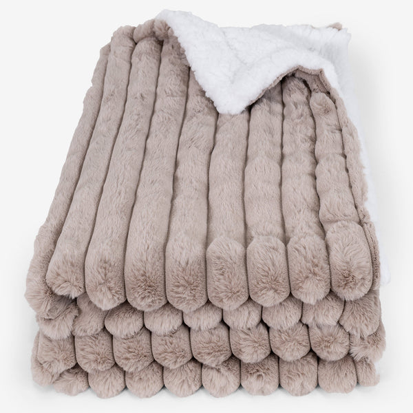 Sherpa Throw / Blanket - Ultra Plush Cord Minky 01