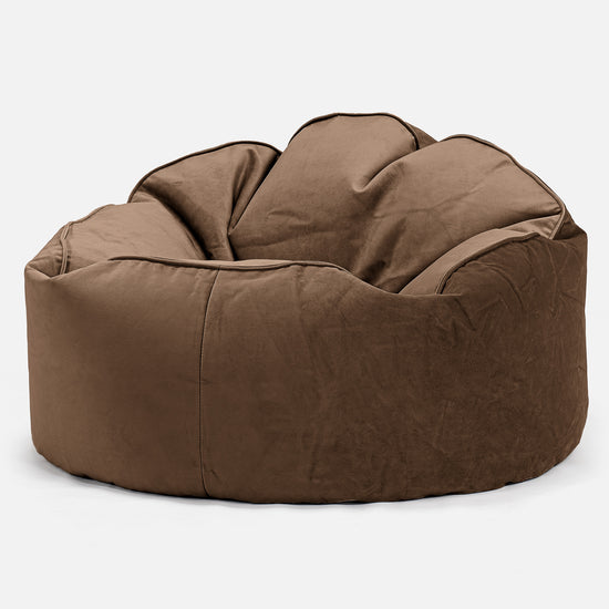 Archi Bean Bag Chair - Velvet Espresso 01