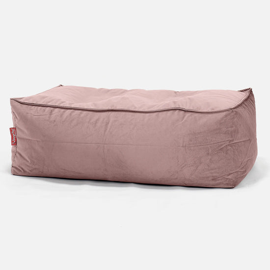 CloudSac 100 Memory Foam Footstool - Velvet Rose Pink 01