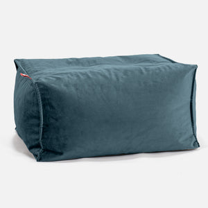 Small Footstool - Velvet Teal