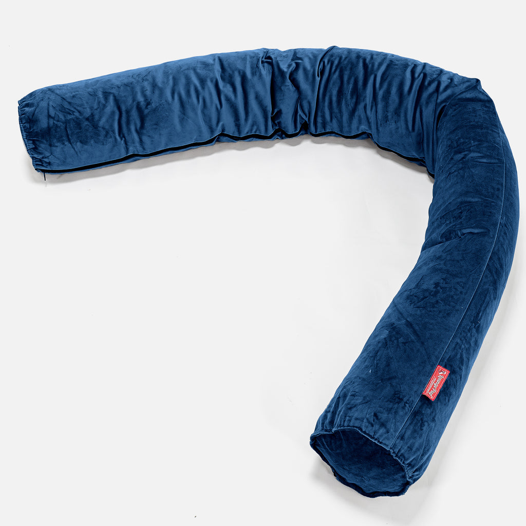 Lounge Pug Velvet The Cuddle Cushion Midnight Blue Size 2.25