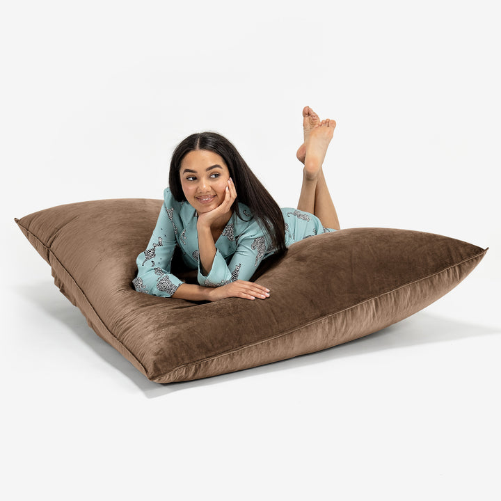 XL Pillow Beanbag - Velvet Espresso 03