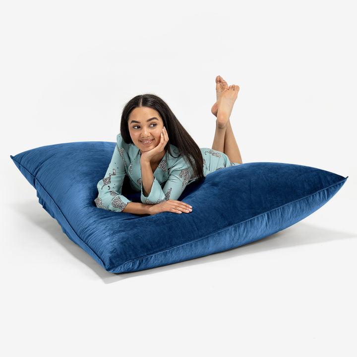 XL Pillow Beanbag - Velvet Midnight Blue 03