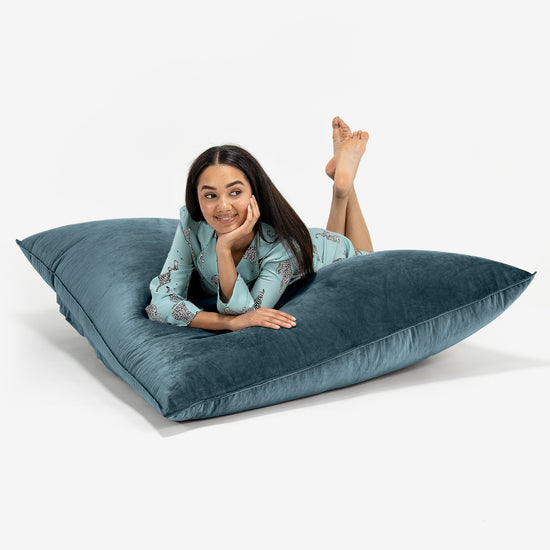 XL Pillow Beanbag - Velvet Teal 03