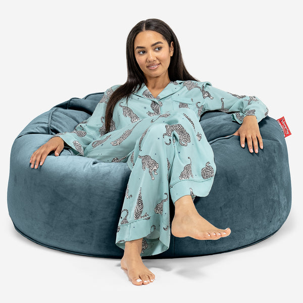 Mammoth Bean Bag Sofa - Velvet Teal 01