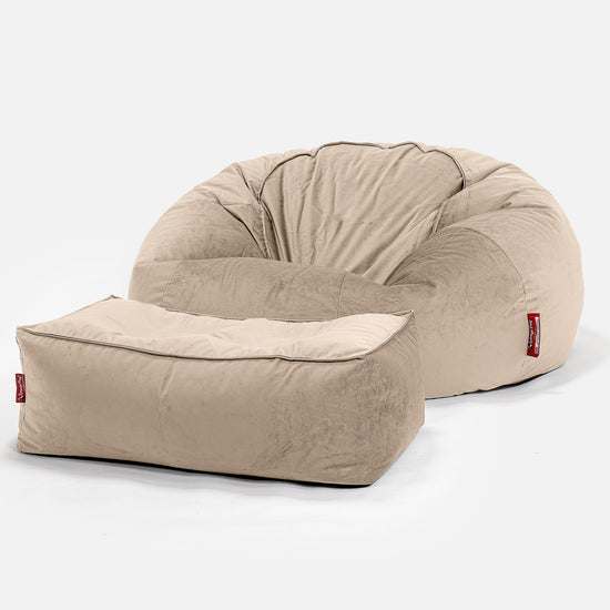 Classic Sofa Bean Bag - Velvet Mink 02