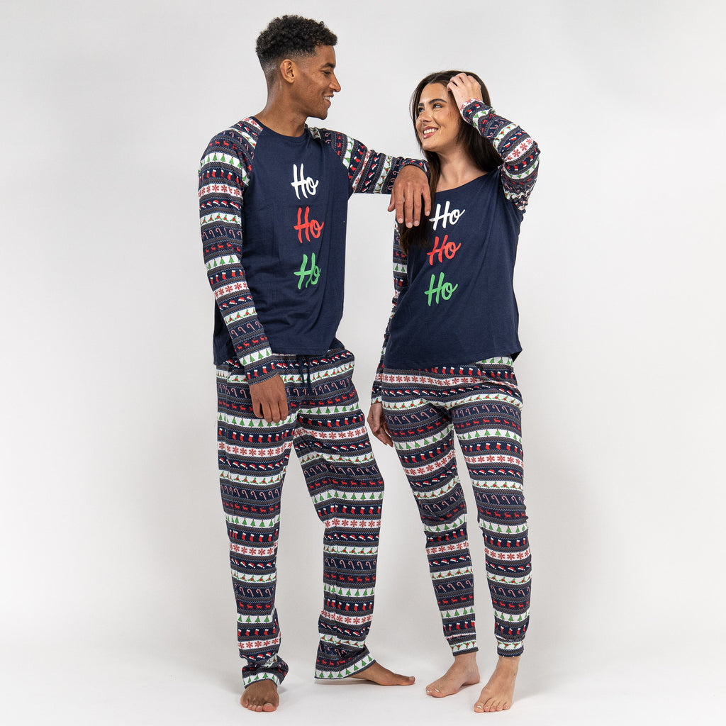 Men's Christmas Fairisle Printed Jersey Pyjamas 05